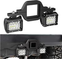 Nilight 2 Pcs 4 Inch 60W Led Pods with 2 Inch Tow Hitch Mounting Brackets Backup Reverse Lights Rear Light Bar for Pickup ATV...