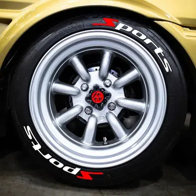 Car Tire Sports Sticker, Waterproof Car Tire Sticker, High Quality Car Stickers for Fashion Car Styling, Car Decals, Universa...