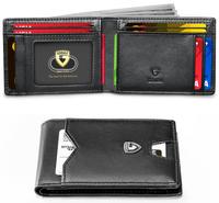 GSOIAX Men's Simple Slim Wallet with RFID Blocking Function Leather
