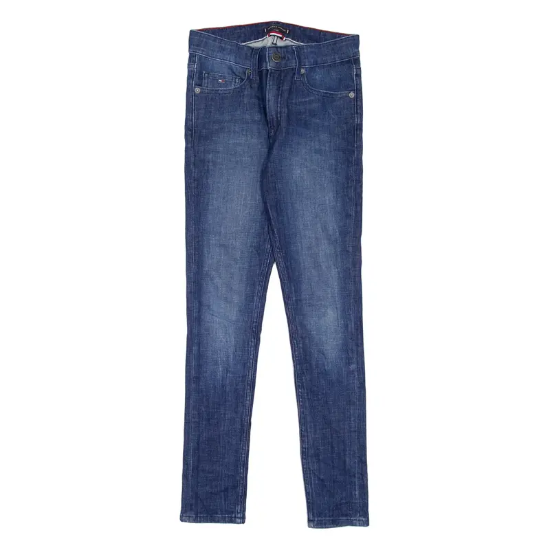 TOMMY HILFIGER Boys Jeans Blue Slim Skinny Stone Wash W25 L27