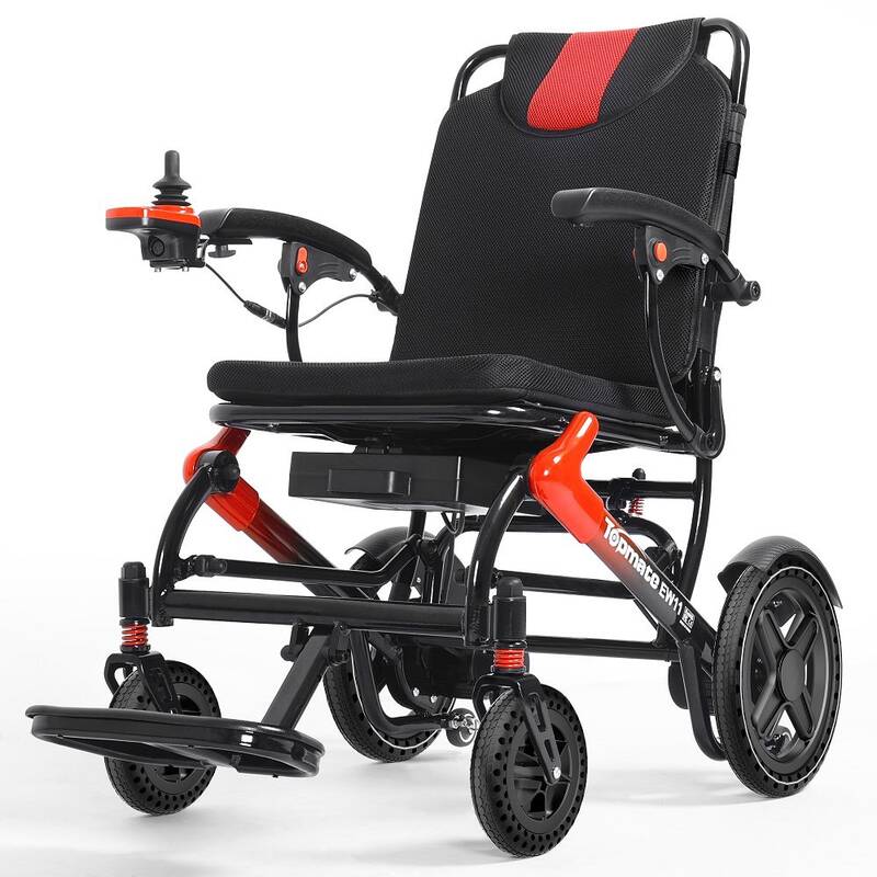 TopMate EW11 Electric Wheelchair for Seniors and Adults Lightweight Foldable, Power Wheelchair Compact and Portable with Dual...