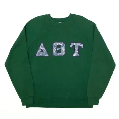 LEE Paisley Fraternity Sweatshirt Green Womens XL