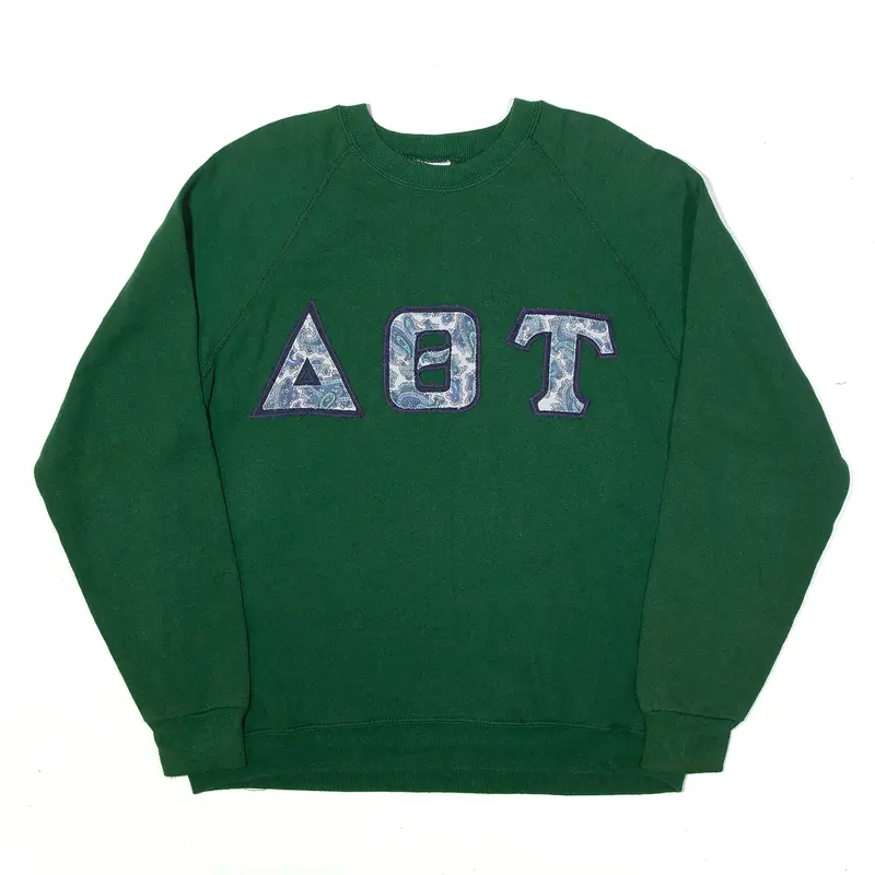 LEE Paisley Fraternity Sweatshirt Green Womens XL