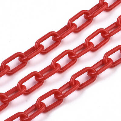 Handmade Opaque Acrylic Paperclip Chains