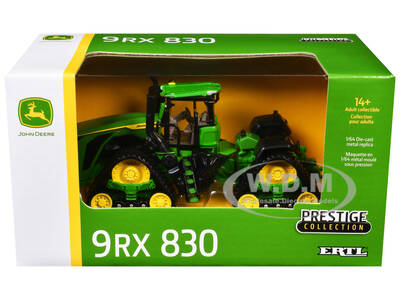 John Deere 9RX 830 Tractor Green Prestige Collection Series 1/64 Diecast Model by ERTL TOMY