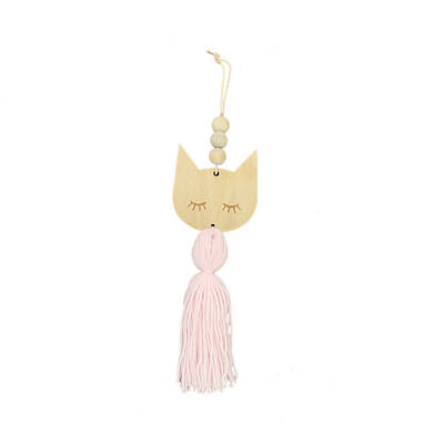 Nordic Wooden Beads Tassel Wall Hanging Ornament