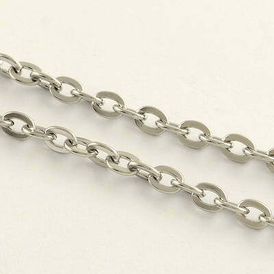 Tarnish Resistant 304 Stainless Steel Cable Chains