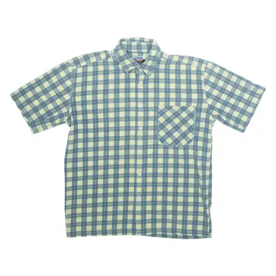 ODLO Mens Flannel Shirt Blue Plaid M