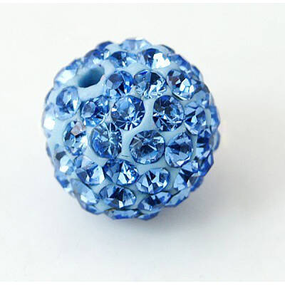 Polymer Clay Rhinestone Beads
