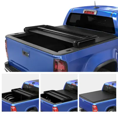 OEDRO 5ft Soft Tri-fold Tonneau Cover for 2015-2024 Chevy Colorado/ 2015-2023 GMC Canyon