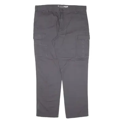 CARHARTT IRR Cargo Workwear Mens Trousers Grey Relaxed Straight W42 L34