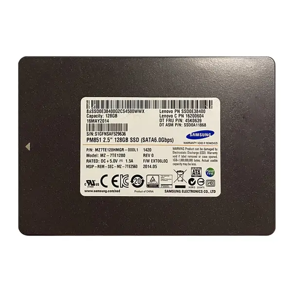 45K0639 Lenovo 128GB Triple-Level Cell SATA 6Gb/s 2.5-Inch Solid State Drive