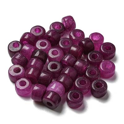 Natural White Jade Dyed Beads