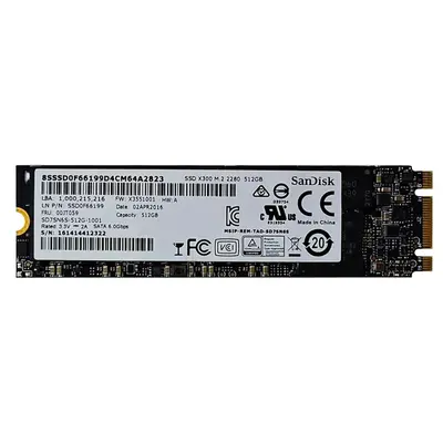 00JT059 Lenovo 512GB Triple-Level Cell SATA 6Gb/s M.2 2280 Solid State Drive