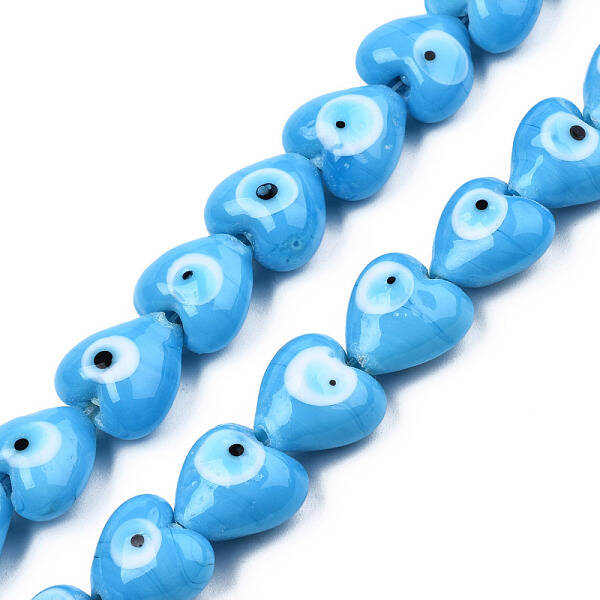 Handmade Evil Eye Lampwork Beads Strands