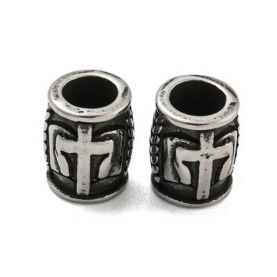 Column 304 Stainless Steel European Beads