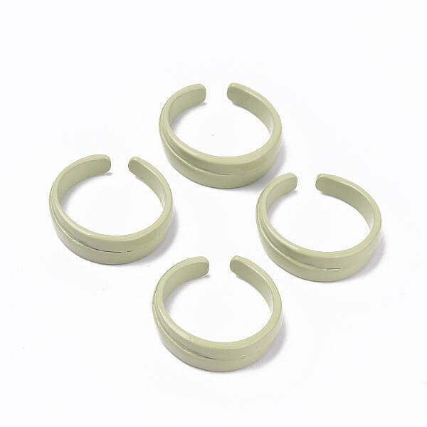 Spray Painted Alloy Cuff Rings