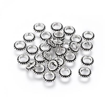 Tibetan Style Alloy Spacer Beads