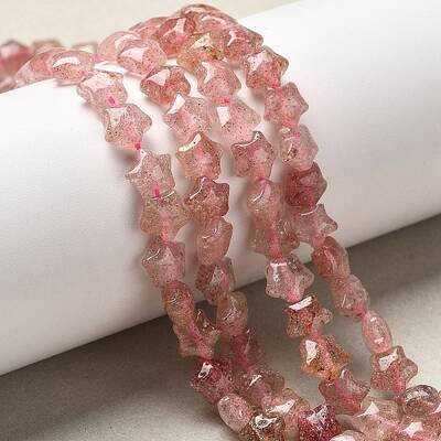 Natural Strawberry Quartz Beads Strands