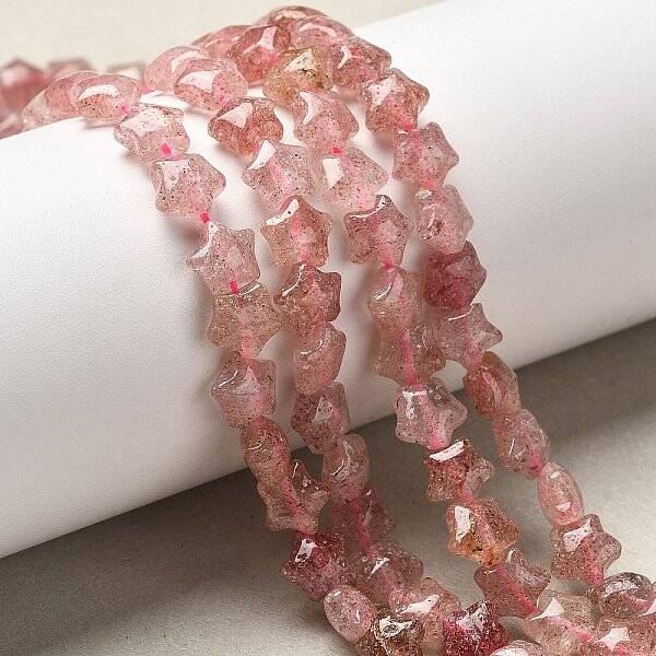 Natural Strawberry Quartz Beads Strands