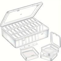 Clear Jewelry Storage Box, 1 Count Large Storage Box with 30pcs Small Box, Home Organizer for Jewelry & Small Items