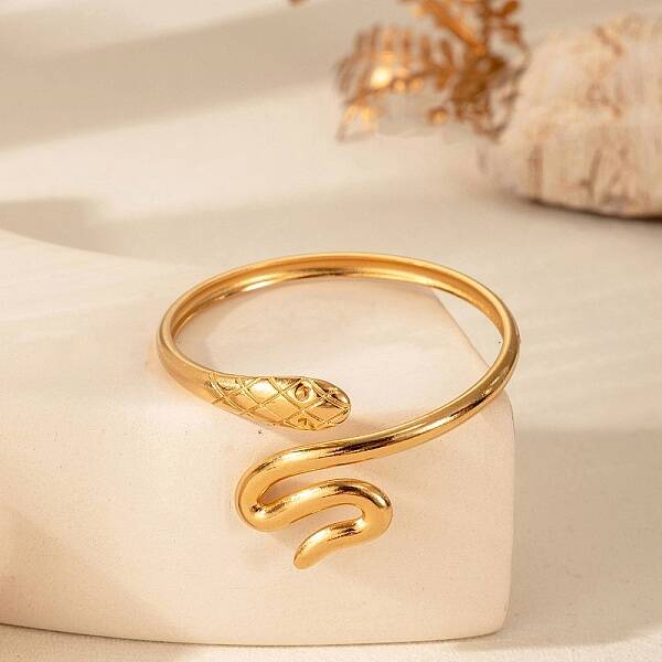 304 Stainless Steel Cuff Bangles for Women