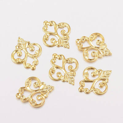 201 Stainless Steel Filigree Joiners Links