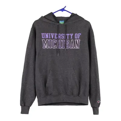 University Of Michigan Champion College Hoodie - Small Grey Cotton