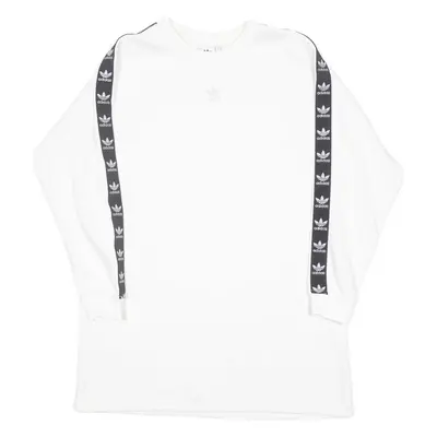 ADIDAS ORIGINALS Womens Sweatshirt White Crew Neck UK 14