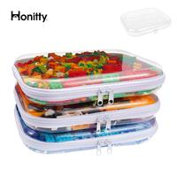 Clear Hard Shell Zipper Case,3PCS Transparent Clear Zipper Pouches,Hard Side Plastic Case Set,Portable Travel Storage Organiz...
