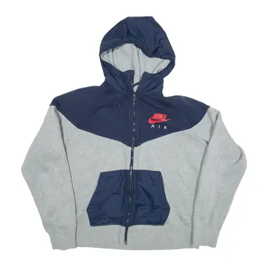 NIKE AIR Hoodie Blue Full Zip Boys L
