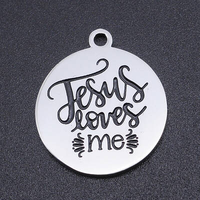 Non-Tarnish 201 Stainless Steel Etched Pendants