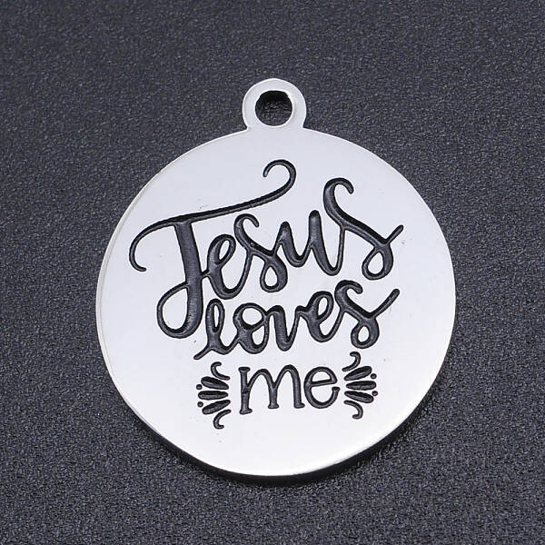 Non-Tarnish 201 Stainless Steel Etched Pendants