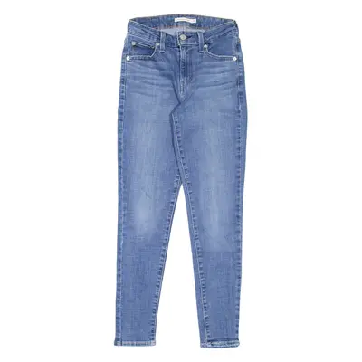 LEVI'S 721 High Rise Womens Jeans Blue Slim Skinny Stone Wash W25 L28