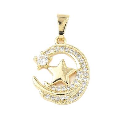 Brass Micro Pave Cubic Zirconia Pendants