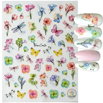 Stickers Deni Carte Butterfly and Dragonfly