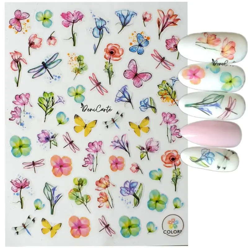 Stickers Deni Carte Butterfly and Dragonfly