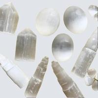 [Crescent Cast] All Satin Spar & Selenite Crystals for Clarity, Cleansing & Energy Work Spiritual Connection Meditation