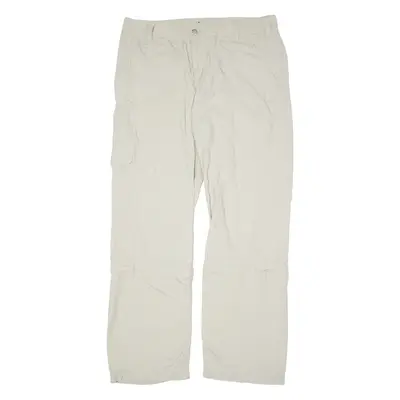 COLUMBIA Outdoor 2 in 1 Womens Trousers Grey Regular Straight Nylon W36 L30