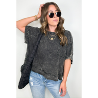 Vivid Aura Mineral Wash Oversized Tee - BACK IN STOCK