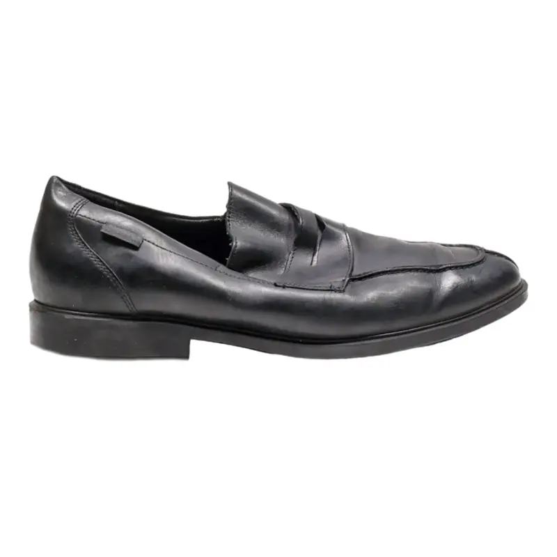 MEPHISTO Loafer Shoes Black Leather Mens UK 7.5