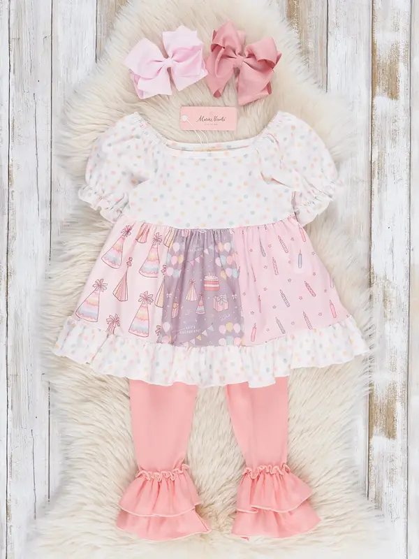 Happiest Birthday Party Ruffle Outfit