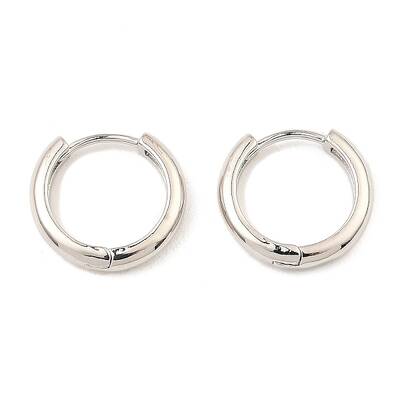 Brass Huggie Hoop Earrings