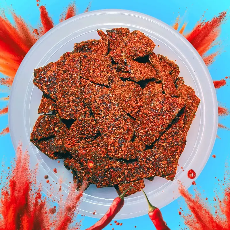 Blueberry Sour Belts Chamoy 4oz Jar Spicy Candy Snack mexican candy | Chamoy Calavera sour strip sweet Bonbon Flavor
