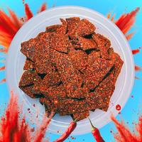 Blueberry Sour Belts Chamoy 4oz Jar Spicy Candy Snack mexican candy | Chamoy Calavera sour strip sweet