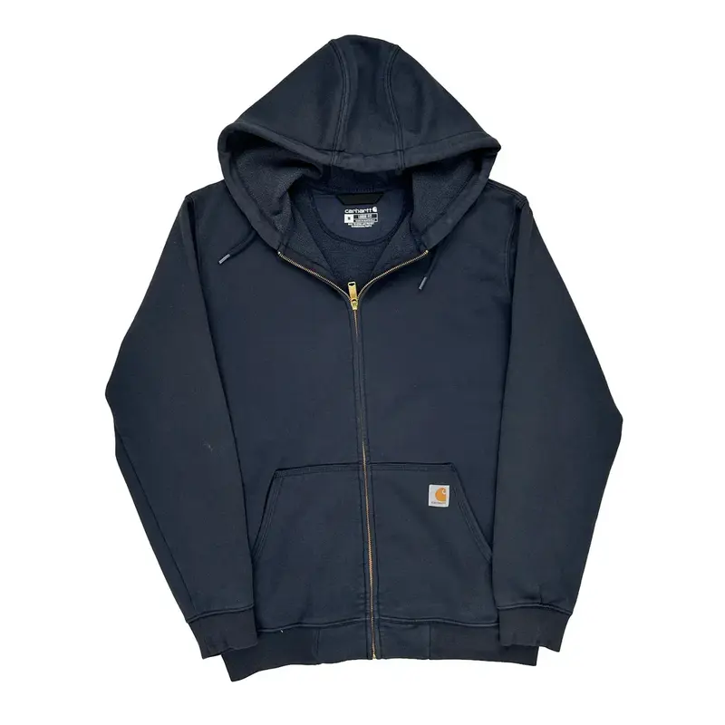 Carhartt Hoodie - Medium Black Cotton Blend