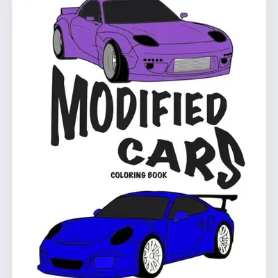 Modified Cars Coloring Book