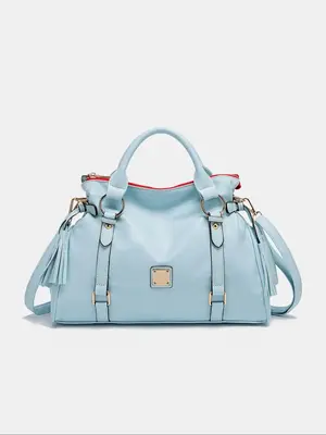 Women's Solid Color Tote Bag, 2024 New Style Summer Adjustable Strap Design Shoulder Bag for Girls, Casual Versatile Commuter...