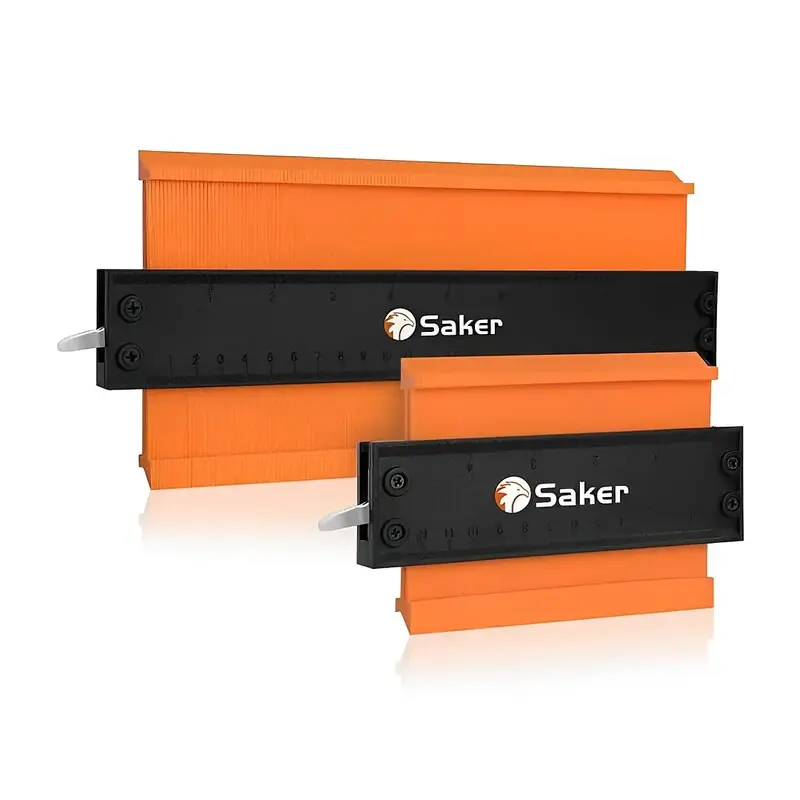 Contour Gauge Profile Tool, Precisely Irregular Shape Duplicator, DIY Construction Wood Marking Tool With Adjustable Lock, Me...