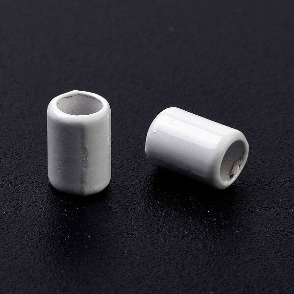 Column Rack Plating Spray Painted Alloy Beads for Jewelry Making